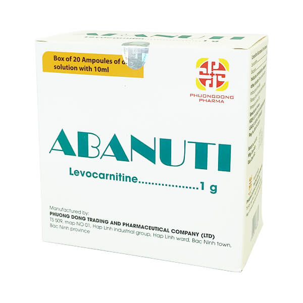 Abanuti Levocarnitin 1g Phương Đông (H/20o/10ml)