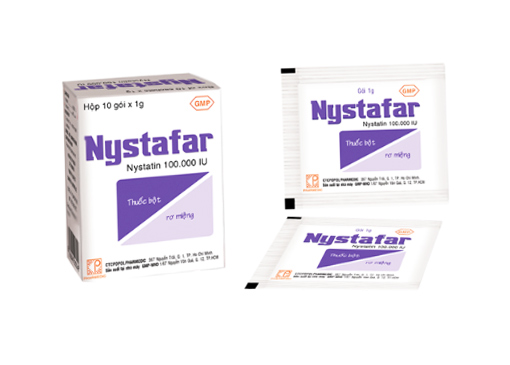 Nystafar Nystatin 100.000 I.U  Pharmedic (H/10gói/1g)