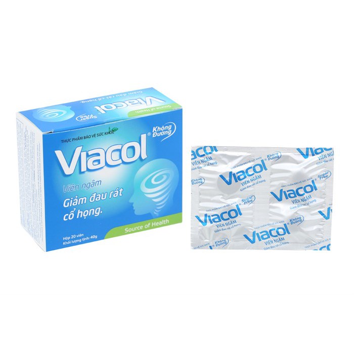 Viacol viên ngậm không đường Vietnat (H/20v)