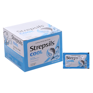 Strepsils Cool bạc hà Reckitt Benckiser (H/50gói/2v) Hộp to Date 10/2025