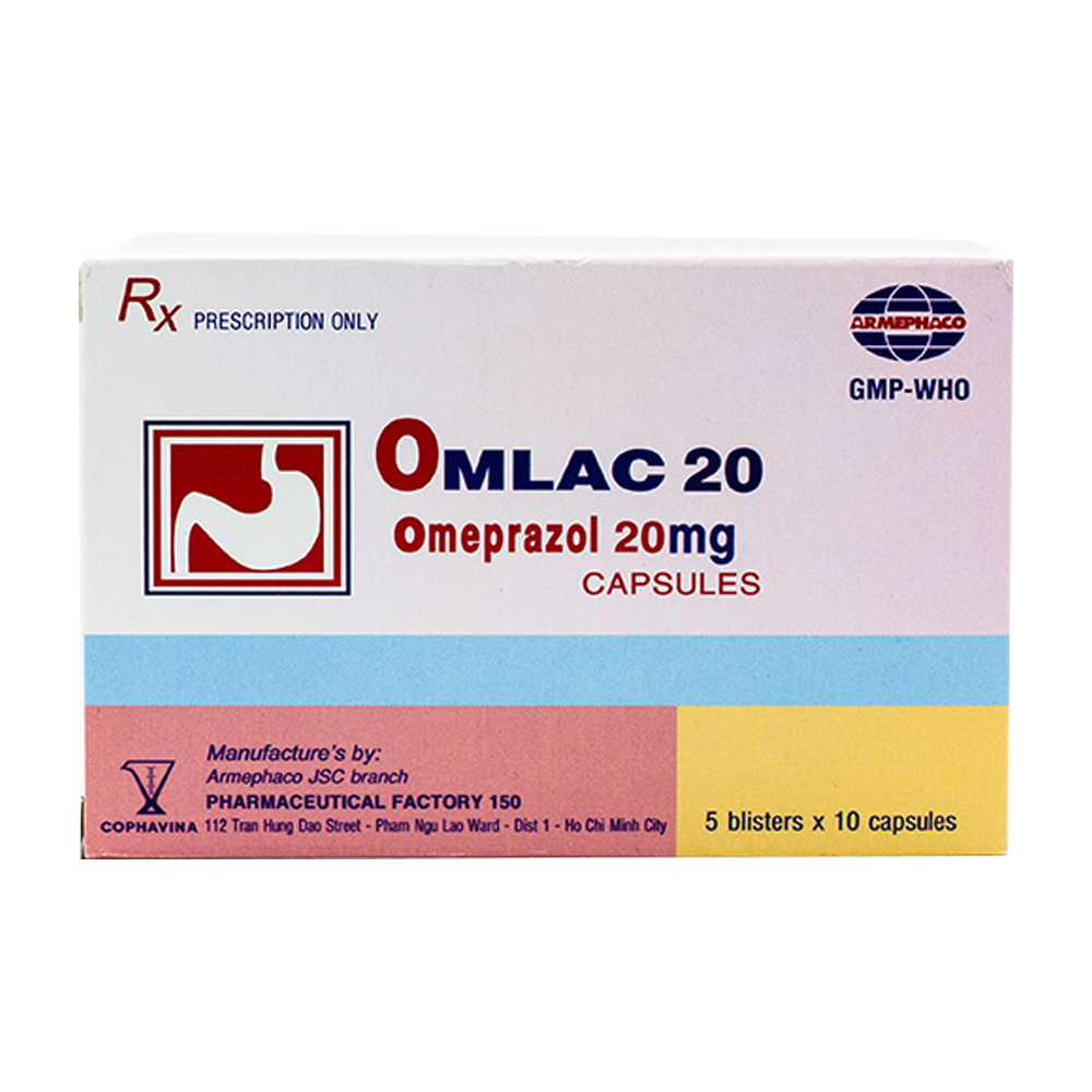 Omlac Omeprazol 20mg Z120 (H/50v)