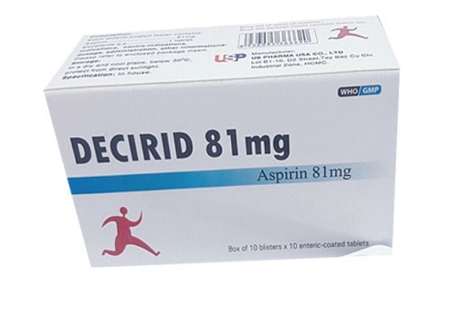 Decirid Aspirin 81mg USP (H/100v)
