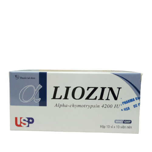 Liozin Alpha Chymotrypsin 4200IU USP (H/100v) Date 12/2027