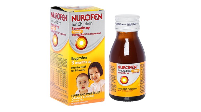 Nurofen Ibuprofen siro Thái Lan (Lọ/60ml) Date 11/2025