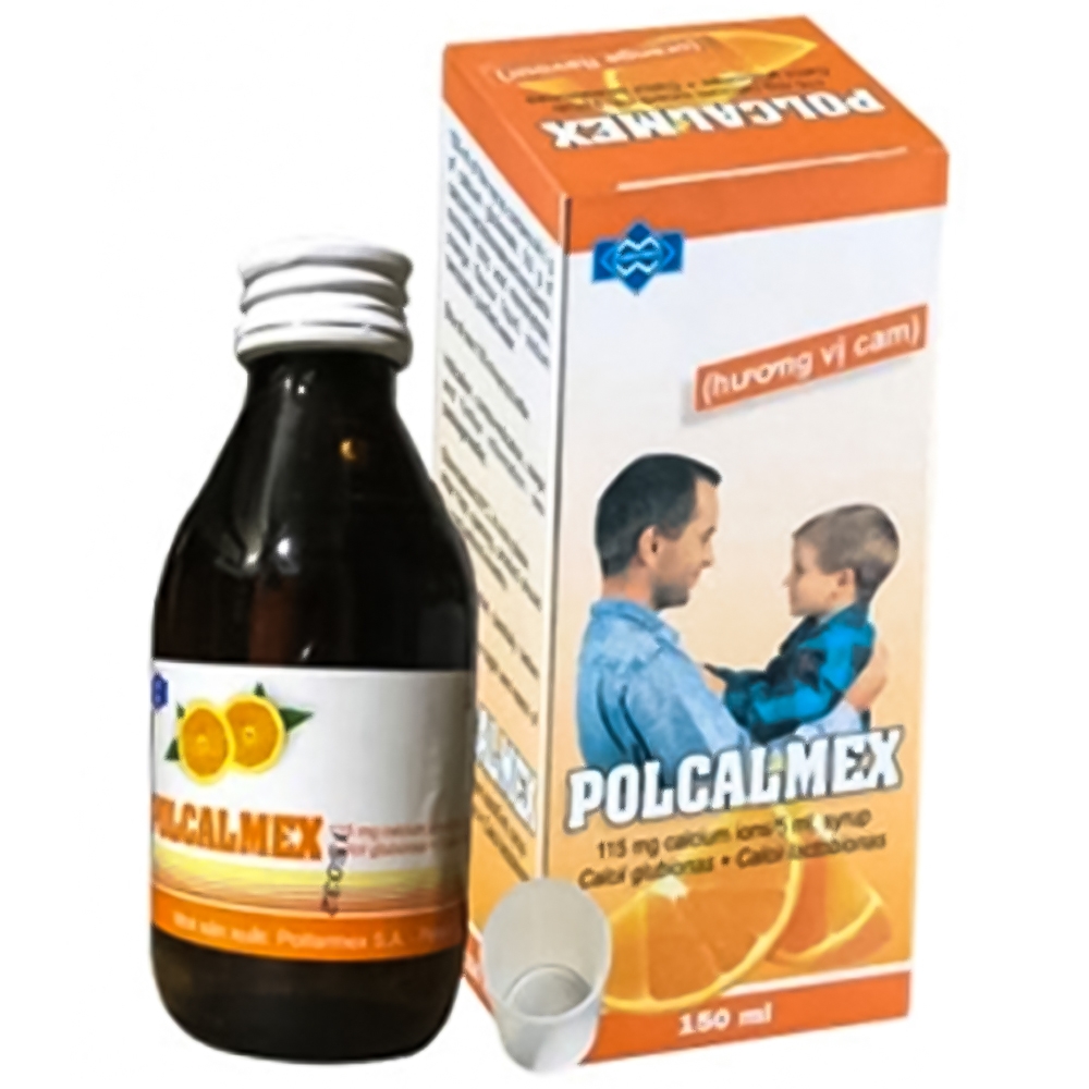 Polcalmex siro bổ sung canxi Ba Lan (Lọ/150ml)