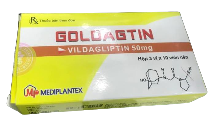 Goldagtin Vildagliptin 50mg Mediplantex (H/30v)