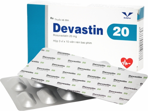 Devastin Rosuvastatin 20mg Bình Định (H/30v)