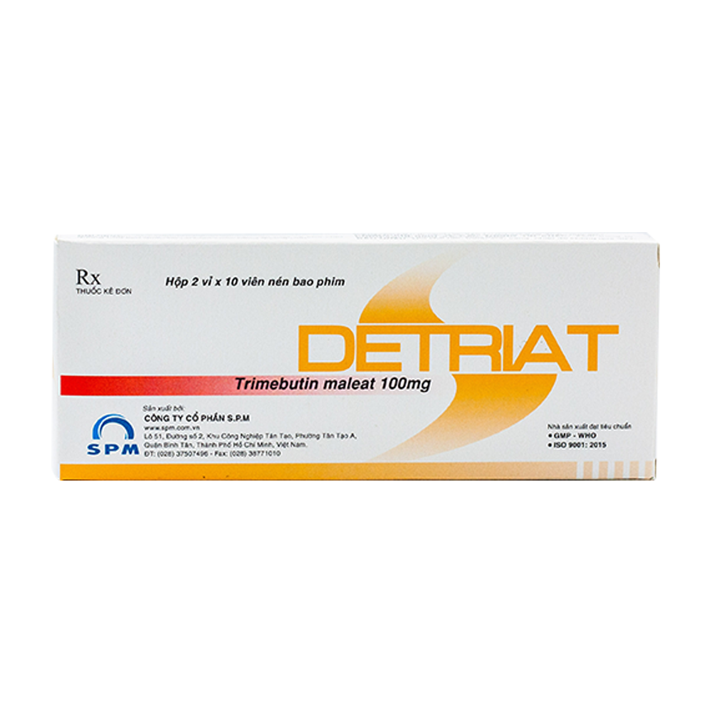 Detriat Trimebutine 100mg SPM (H/20v)