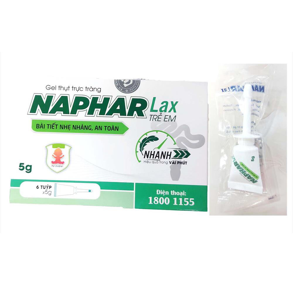  Naphar lax 5g Gel thụt trực tràng TE Nam Hà (H/6Tuýp) 