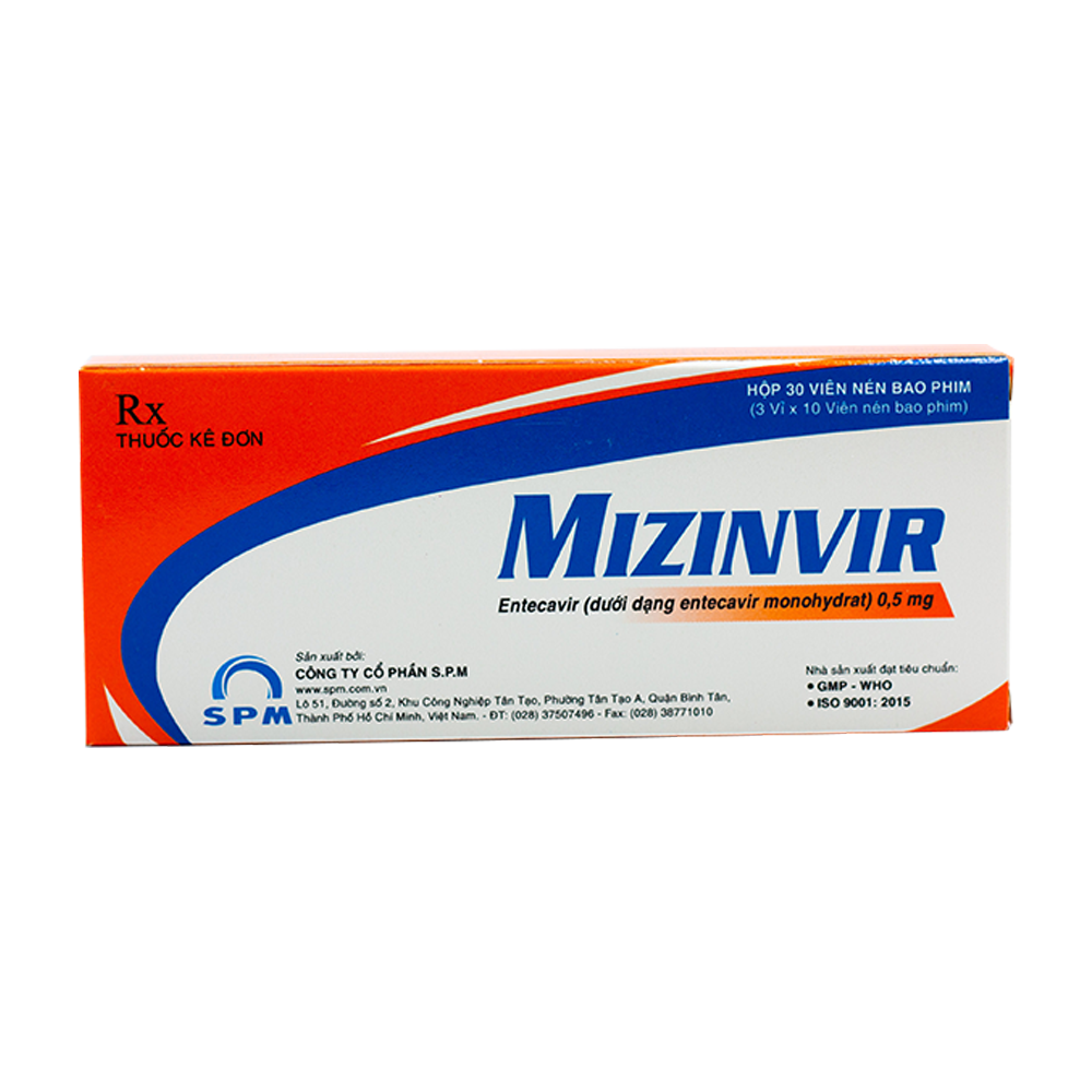 Mizinvir Entercavir 0.5mg SPM (H/30v)