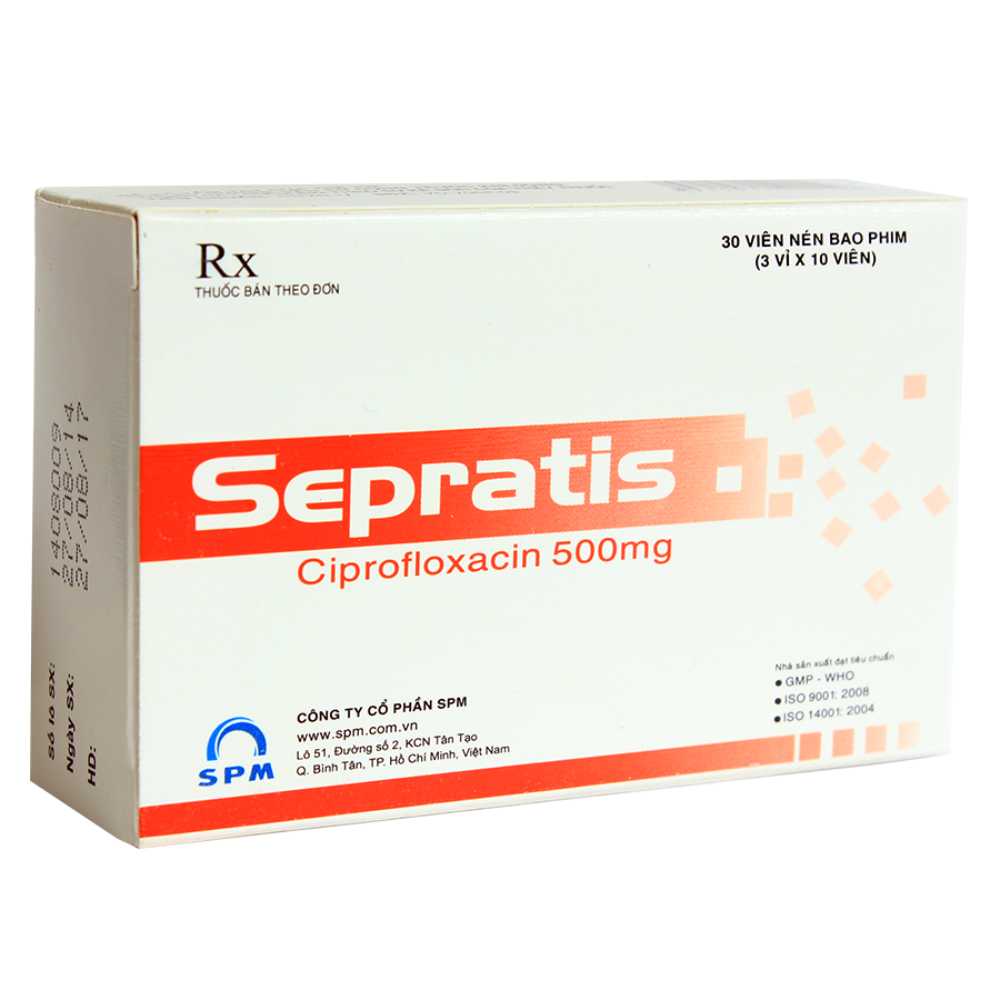 Sepratis Ciprofloxacin 500mg Spm (H/100v)