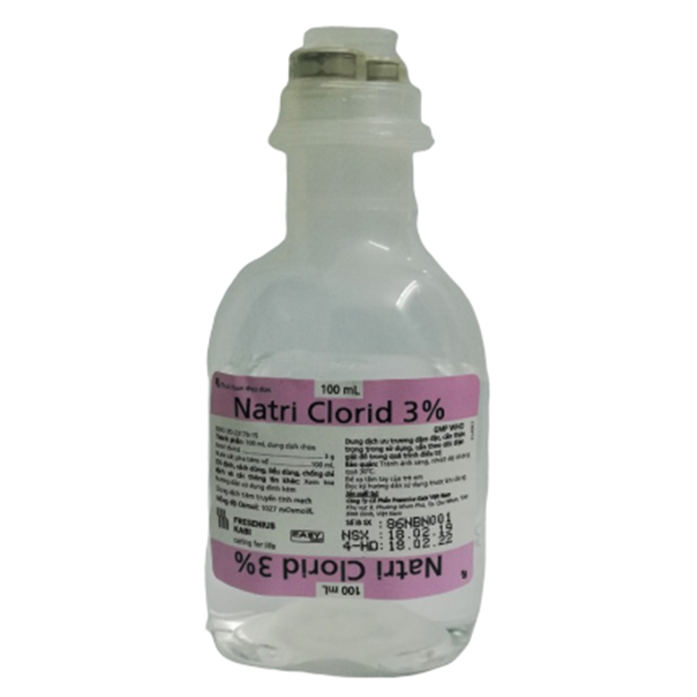 Natri Clorid 3% Kabi Bình Định (Lọ/100ml)