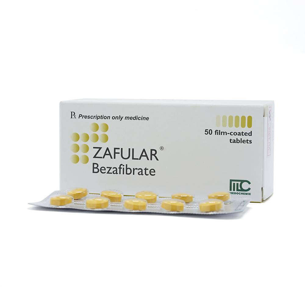 Zafular Bezafibrate 200mg Medochemie (H/50v)