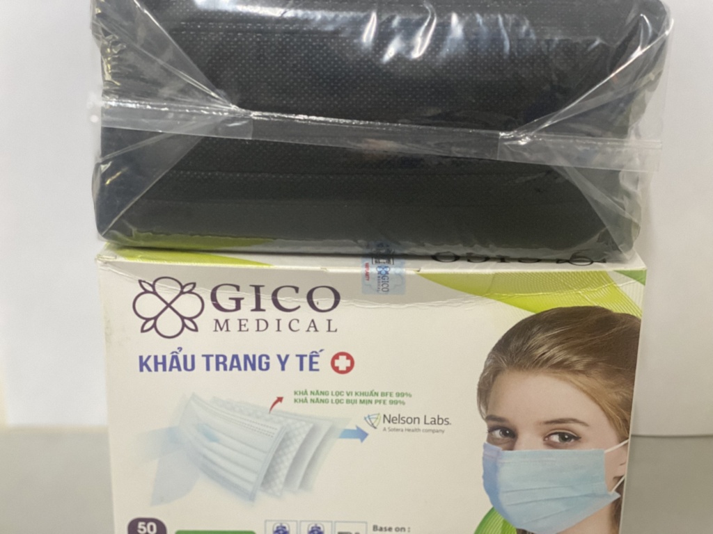 Khẩu Trang Y Tế GICO Medical 4 lớp màu đen (H/50cái)