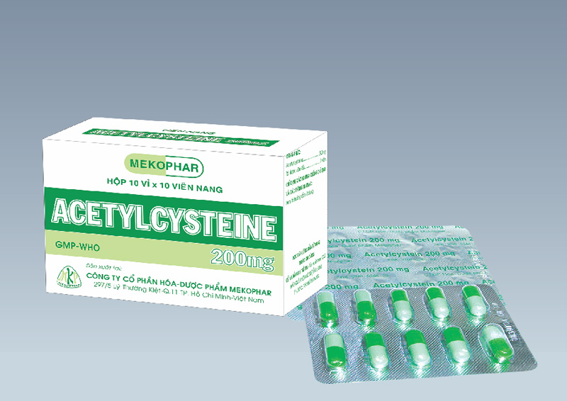 Acetylcysteine 200mg Mekophar (H/100v)