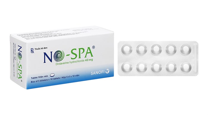 NoSpa Drotaverine 40mg Sanofi (H/50v)