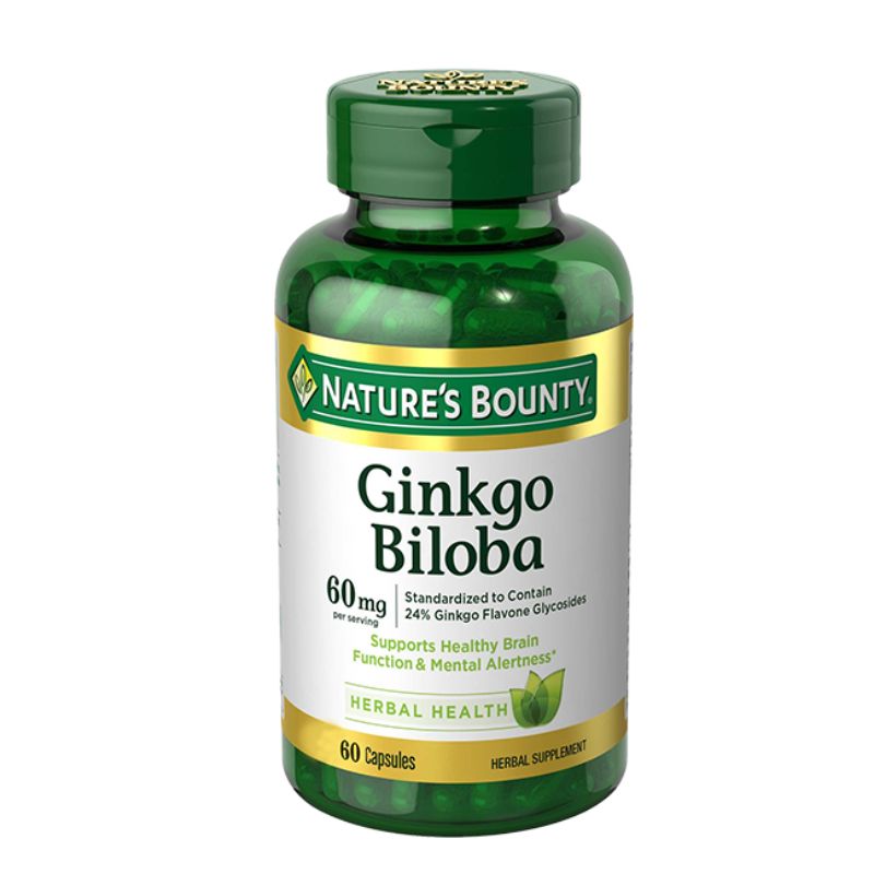 Ginkgo Biloba 60mg Natures Bounty (Lọ/60v)