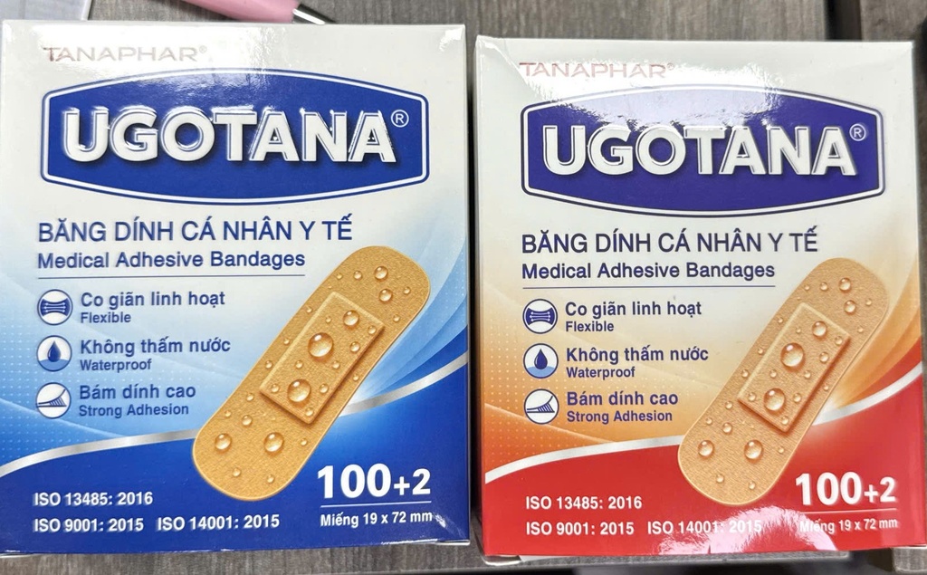 Băng dính cá nhân 19x72mm UGOTANA (H/102 miếng)
