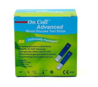 Que thử đường huyết On Call Advanced (H/25que)