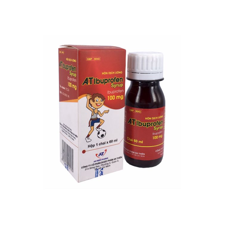 A.T Ibuprofen 100mg Siro An Thiên (Lọ/60ml)