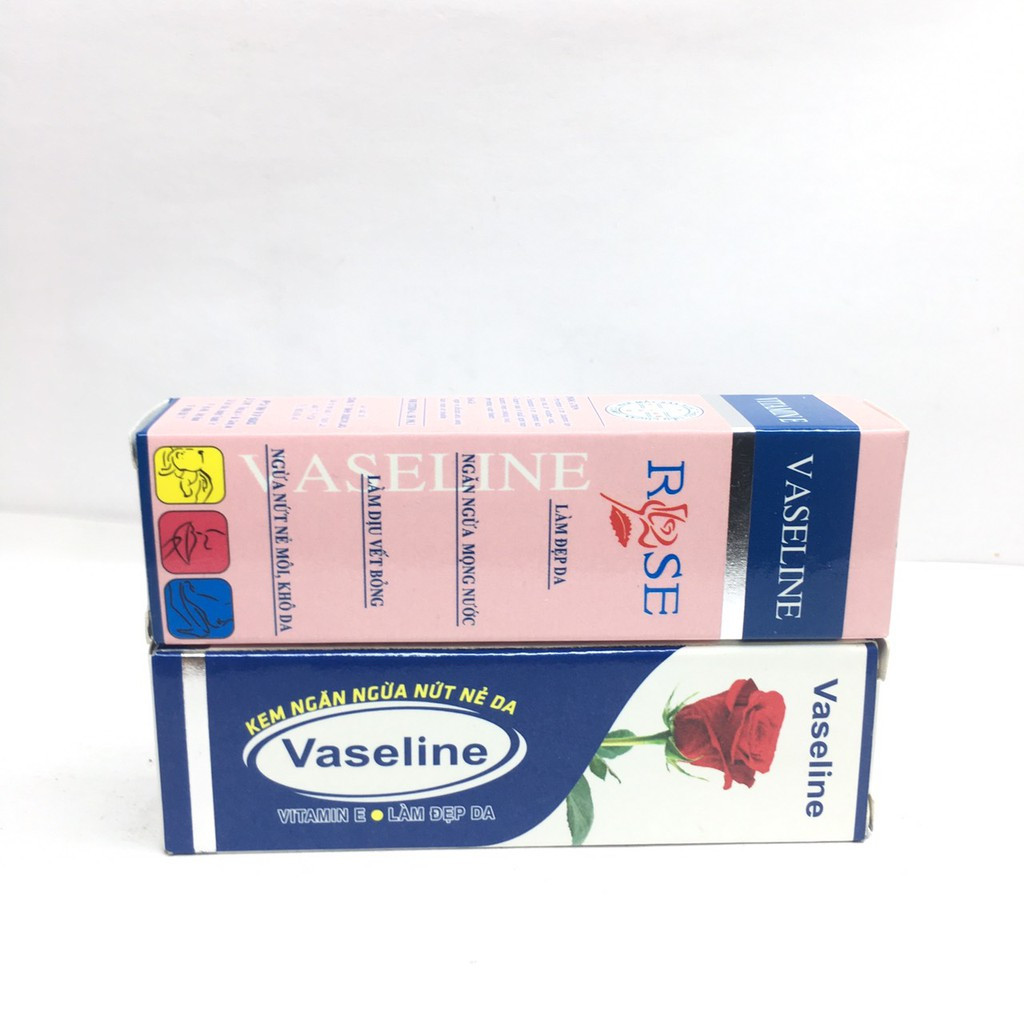 Vaseline Rose Vitamin E Kem Ngăn Ngừa Nứt Nẻ Da (Tuýp/10g)