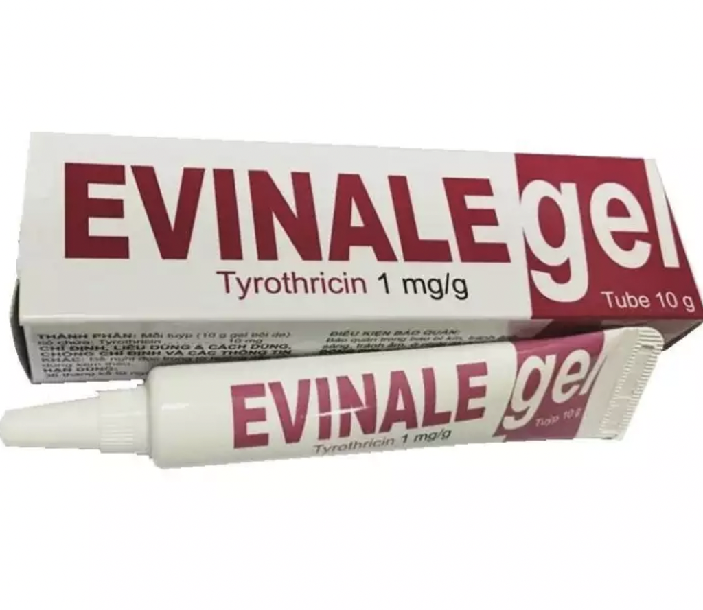 Evinale Gel Tyrothricin 1mg/g Korea (Tuýp/10g)