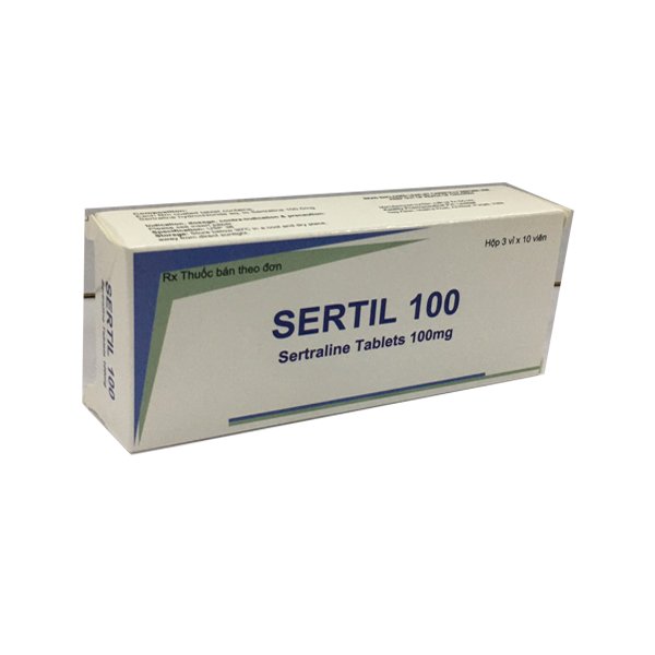 Sertil 100 sertralin 100mg Ấn Độ (H/30v)