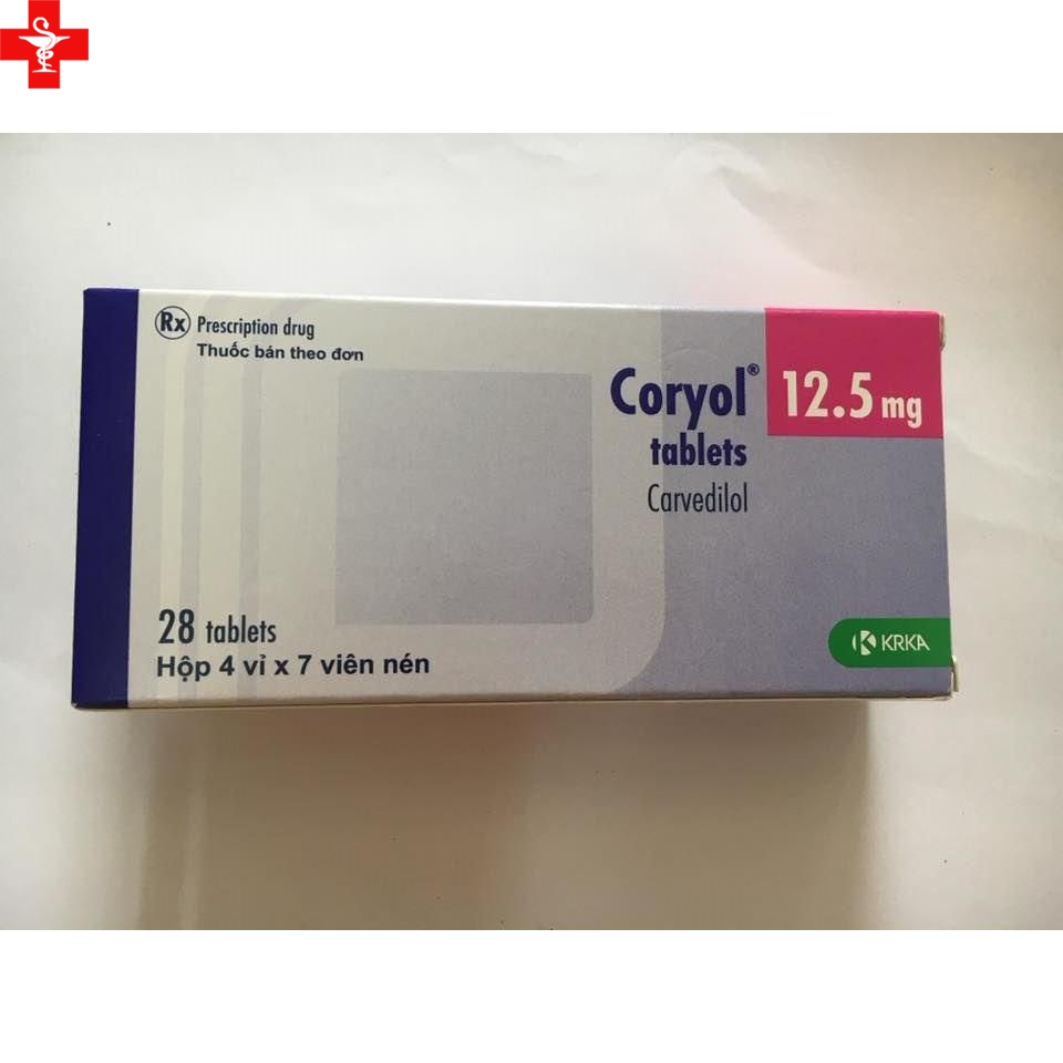 Coryol Carvedilol 12.5mg KRKA Slovenia (H/28v)