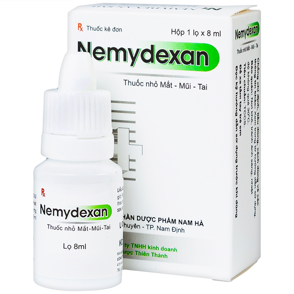 Nemydexan nhỏ mắt Nam Hà (Cọc/10lọ/8ml) Date 08/2026