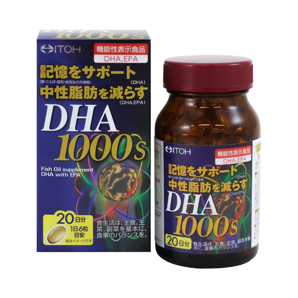 Itoh DHA 1000mg Viên Uống Bổ Não Nhật (H/120v)