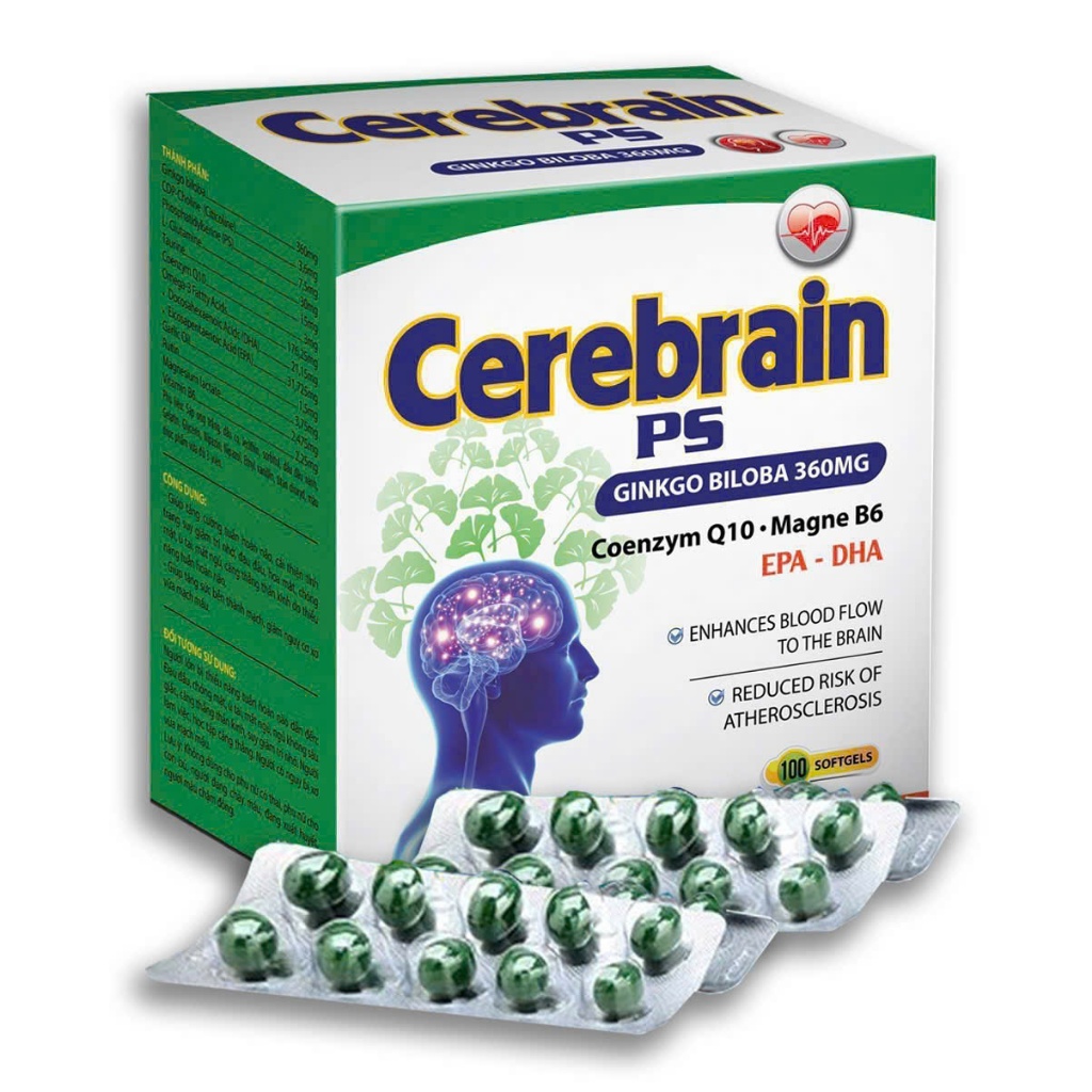 Cerebrain PS Citicolin Ginkgo Biloba Akopha (H/100v)