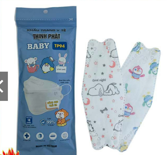 Khẩu trang y tế baby thịnh phát TP94 (Túi 10 chiếc)