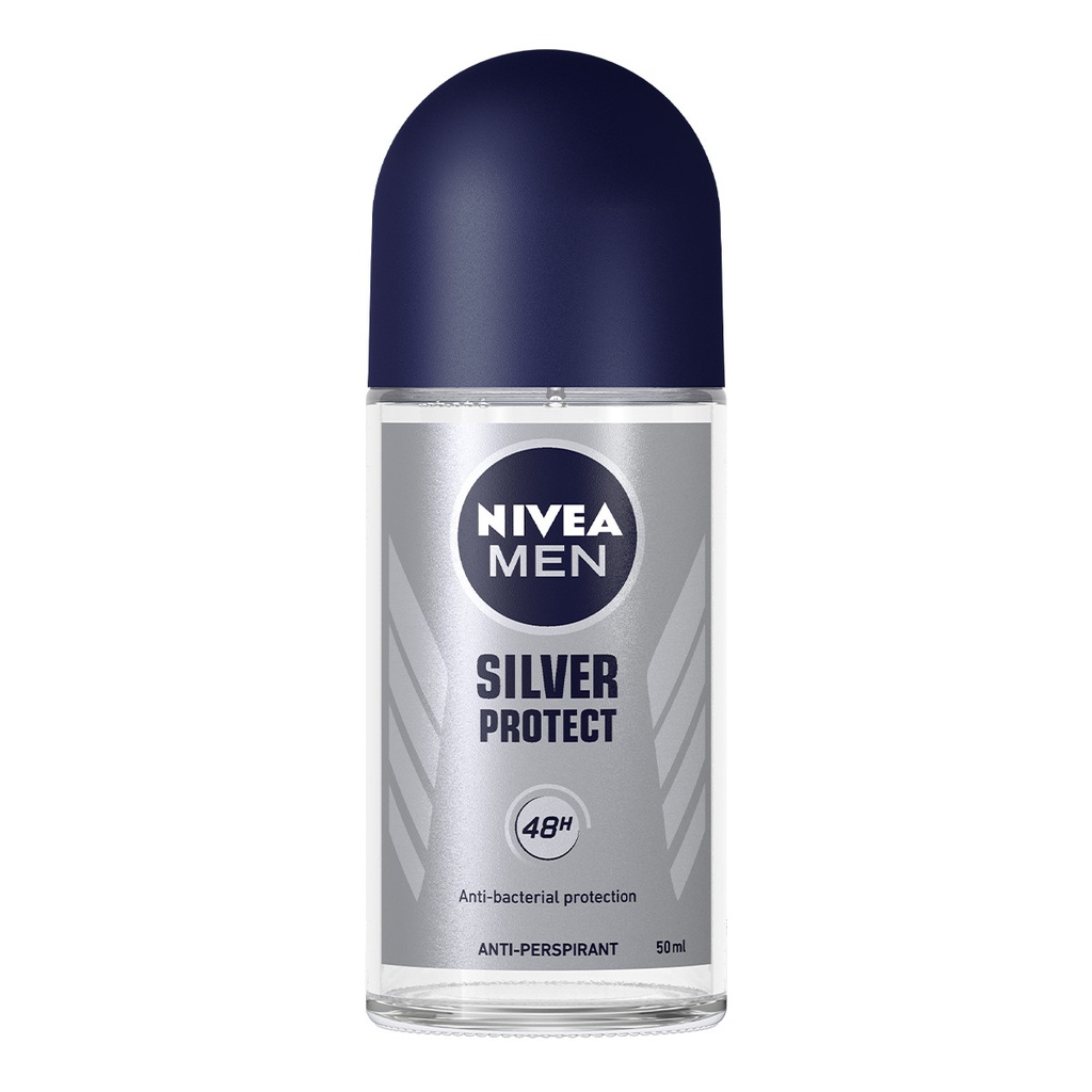 Nivea Men Silver Protect 48H Lăn Khử Mùi Nam (Lọ/50ml)