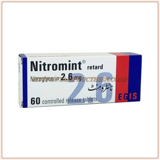 Nitromint Retard Nitroglycerin 2.6mg Egis (H/60v)