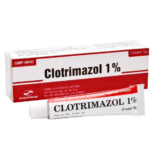 Clotrimazol 1% Hà Tĩnh (Tuýp/5g)