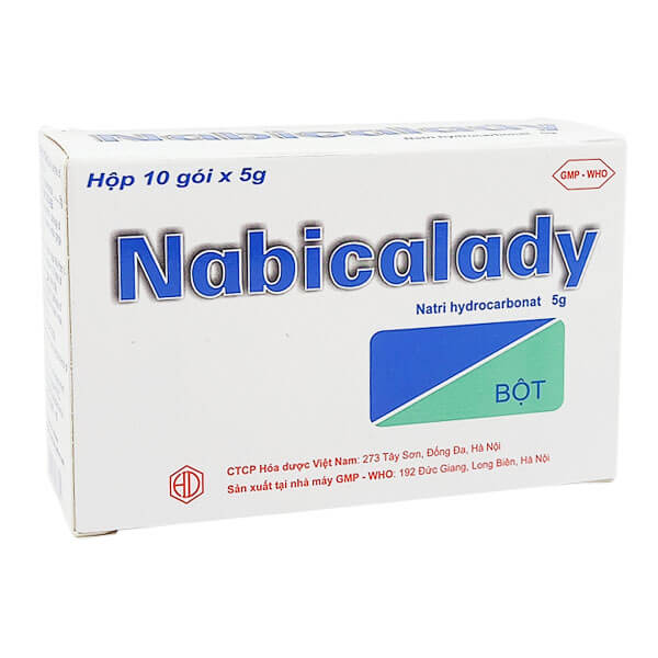  Nabicalady Sodium Hydrocarbonate 5g Hoá Dược (H/10gói/5g)