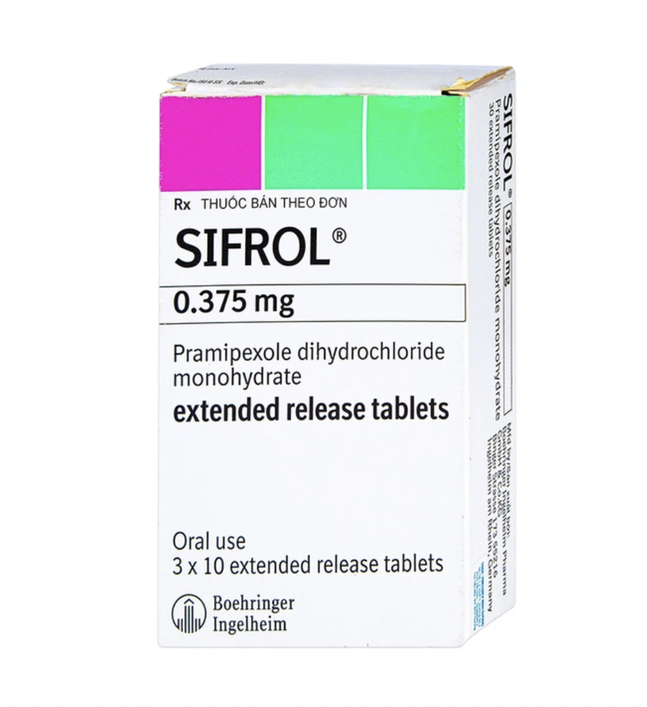 Sifrol pramipexole 0.375mg Boehringer (H/30v) date 11/2025