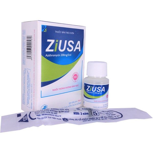 Ziusa Azithromycin 200mg/5ml (Lọ/15ml)