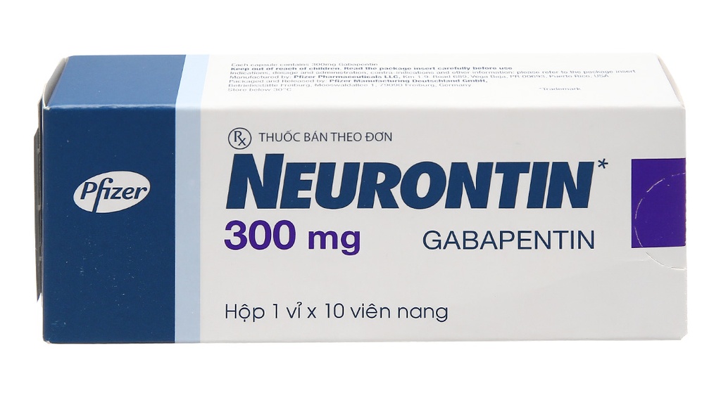 Neurontin Gabapentin 300mg Pfizer (H/10v) date 01/2026