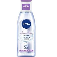 Nivea tẩy trang Acne care nắp tím (Chai/200ml)