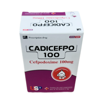 Cadicefpo Cefpodoxim 100mg USP (H/10gói/3g)