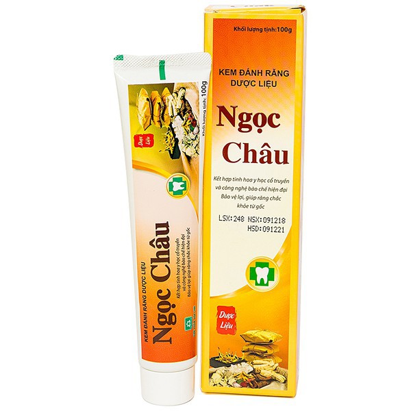 Kem đánh răng dược liệu Ngọc Châu Hoa Linh (Tuýp/125g)