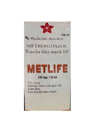Metlife 500mg/100ml metronidazol truyền tĩnh mạch BP Ấn Độ (Lọ 100ml)