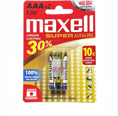 Pin maxell AAA (Vỉ 2 viên)