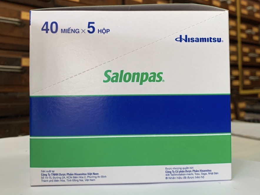 Salonpas dán giảm đau kháng viêm Hisamitsu (H/5h/40miếng) Date 02/2026