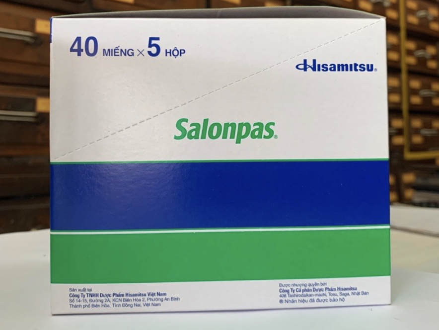 Salonpas dán giảm đau kháng viêm Hisamitsu (H/5h/40miếng) Date 04/2027
