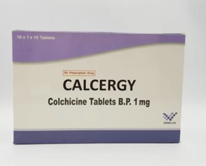 Calcergy Colchicine 1mg Ấn Độ (H/100v) Date 01/2027