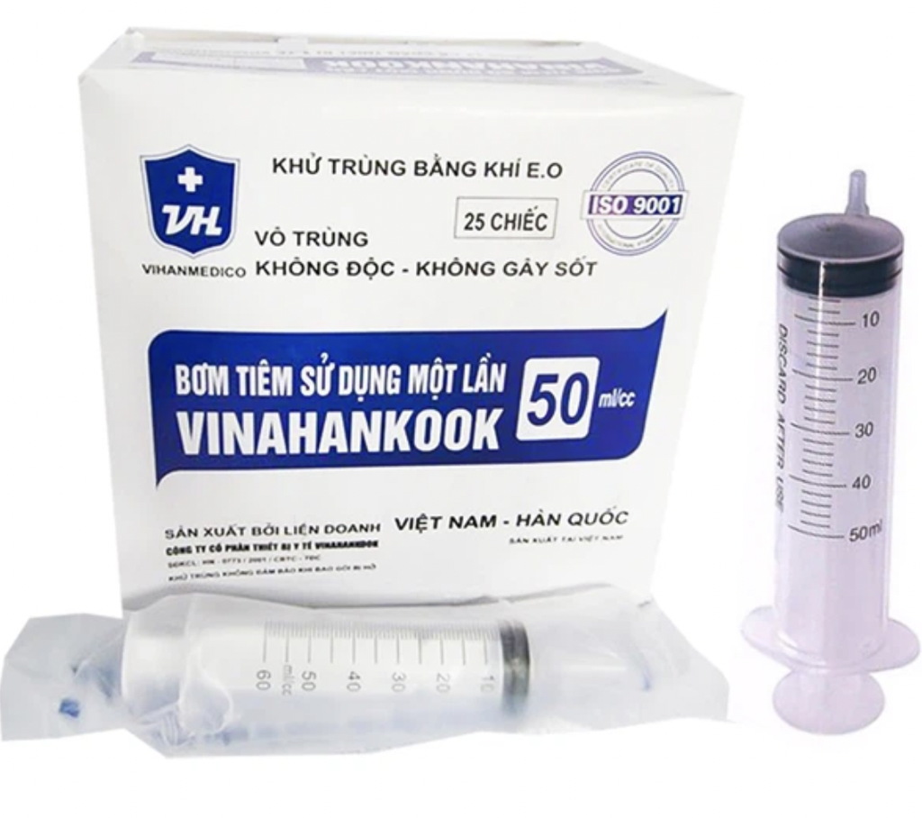 Bơm Tiêm Vinahankook 50ml/cc (H/25cái)