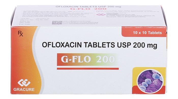 G Flo 200 Ofloxacin USP 200mg Ấn Độ (H/100v) date 03/2027