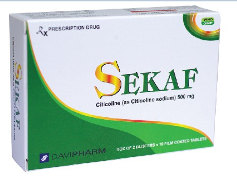 Sekaf citicoline 500mg Davipharm (H/20v)